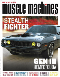 HEMMINGS MUSCLE MACHINES 2021 JULY - LAWMAN II, GEN II CUDA,COP CAMARO, LEMANS